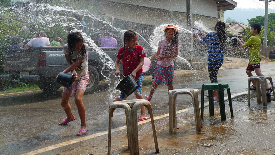 Songkran water fun